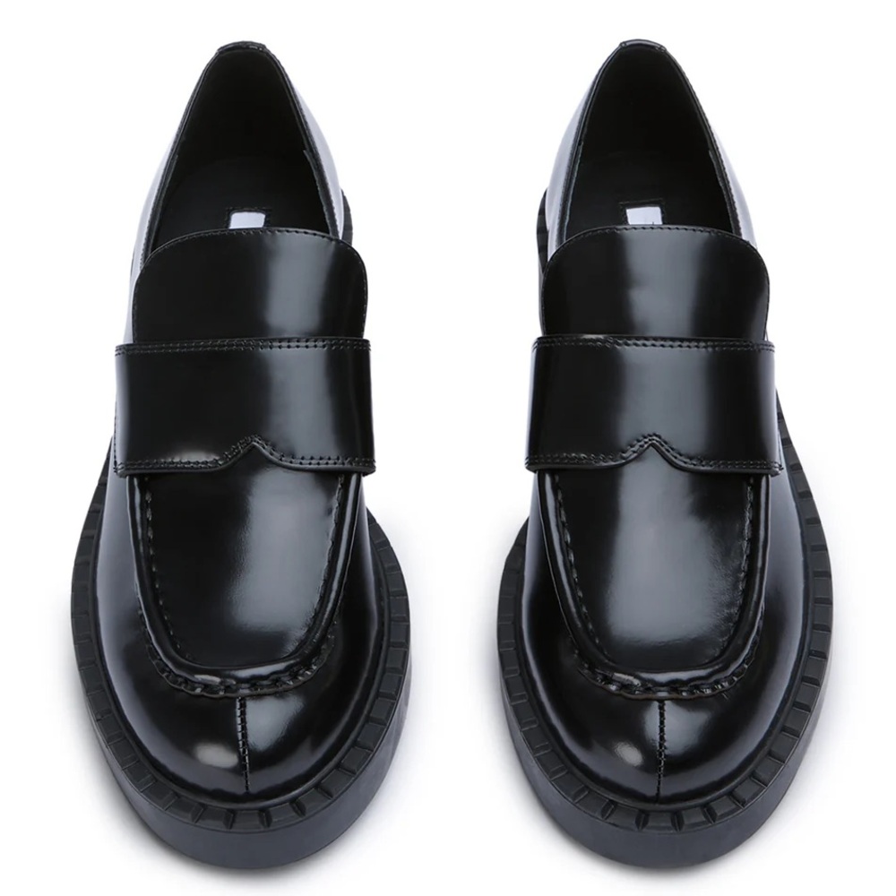 BNWB Tony Bianco CORVETTE BLACK HI SHINE Oxford Shoes